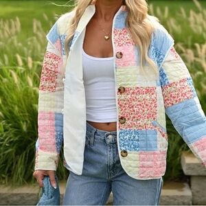 Colorful Patchwork Women's Lightweight Jacket